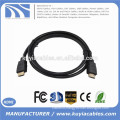 High Quality 5m 1.4V Black HDMI MALE TO MALE CABLE Full 1080p Resolution new